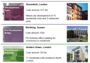 development buildings in London and Sussex